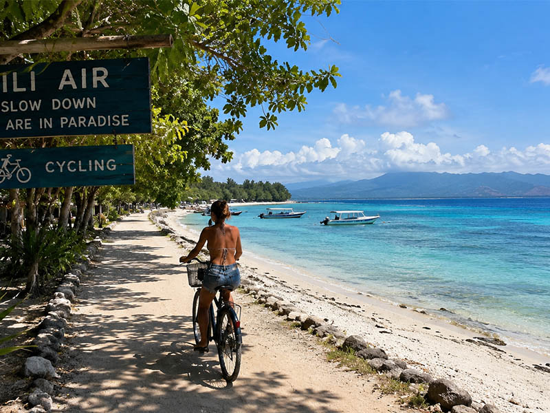 Cycling in Gili Air
